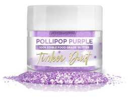 Tinker Dust Edible Glitter - Pollipop Purple, 5g