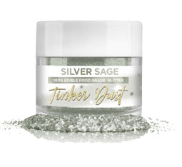 Tinker Dust Edible Glitter - Silver Sage, 5g