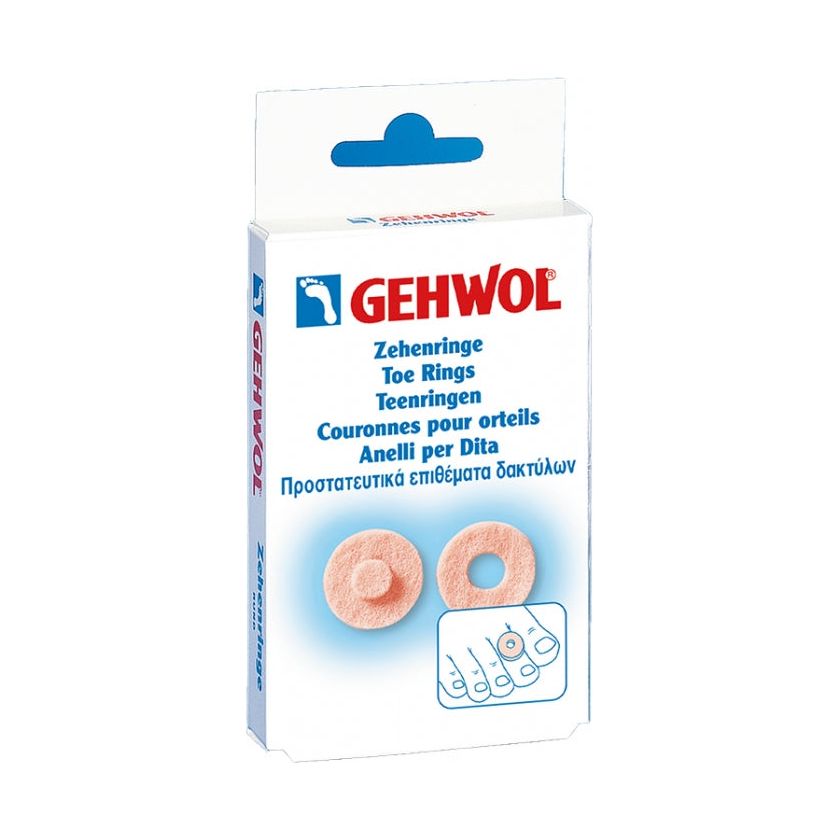 Juego de Anillos para Dedos Gehwol - 9 Separadores de Fieltro Suave para Comodidad