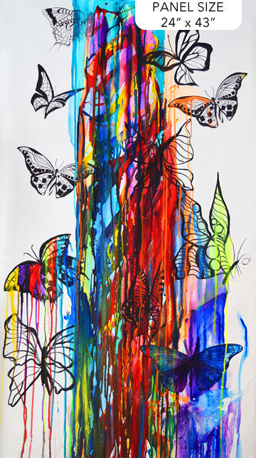 Panel de Pintura Transcendencia Multibutterflies 24" x 43"