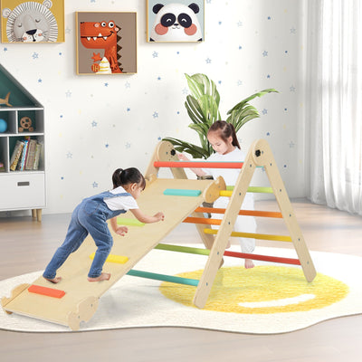 Juego de Triángulo de Escalada Ajustable 3 en 1 para Niños - Multicolor