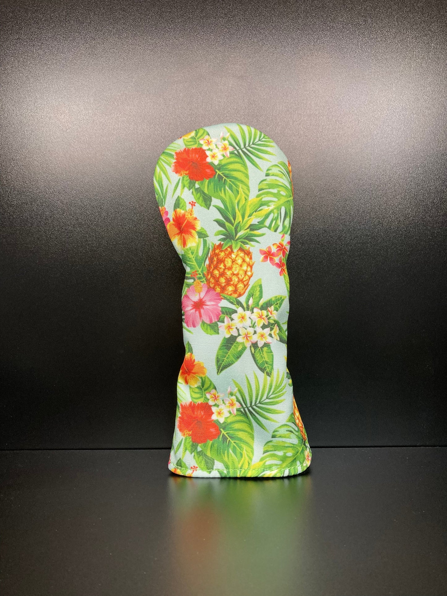 Funda para palo de golf con diseño de piña tropical vibrante