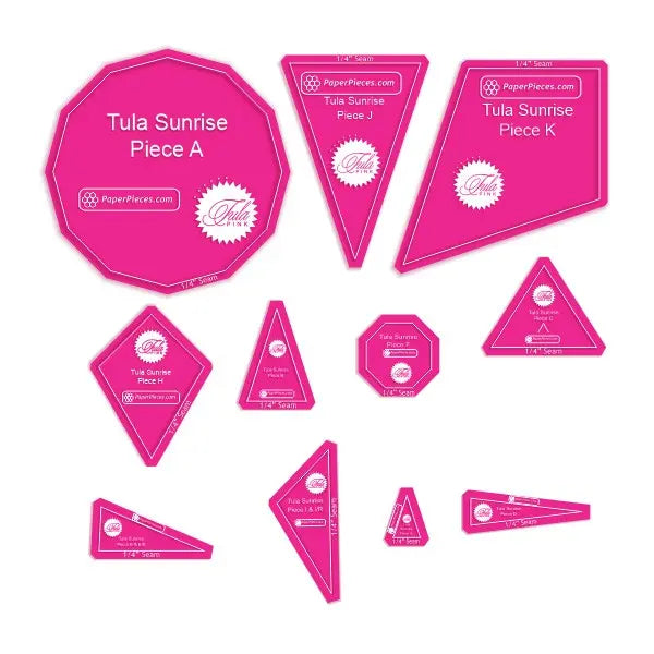 Tula Sunrise 11-Piece Acrylic Template Set