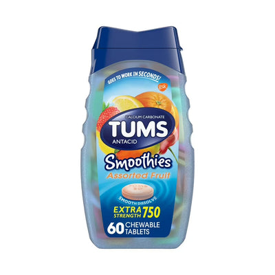 Tums Smoothies Extra Strength Comprimés à Mâcher - 60 Compte