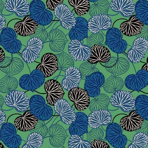 Turf Sacred Leaf Cotton Fabric - 43"/44" Per Yard