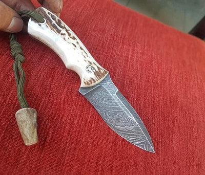 Premium Handmade Damascus Steel EDC Skinner Knife - Korvel