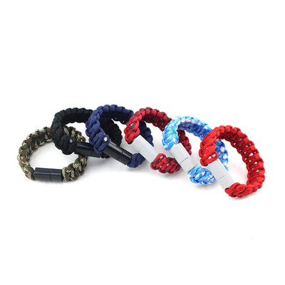 Stylish USB Cable Bracelet for Charging and Data Transfer