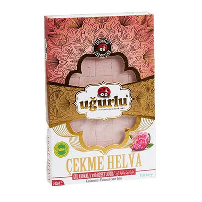 Ugurlu Çekme Halva with Rose – Light Turkish Sweet (240g)