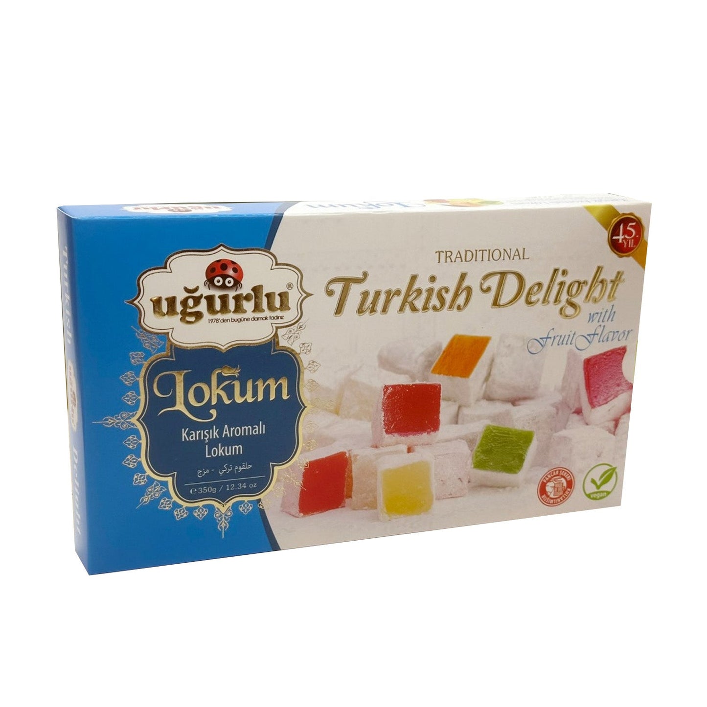 Uğurlu Fruit-Flavoured Turkish Delight – 350g (Meyveli Lokum)