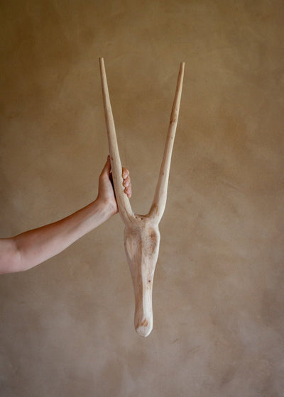 Bush Buck Wall Sculpture - Handcrafted African Art