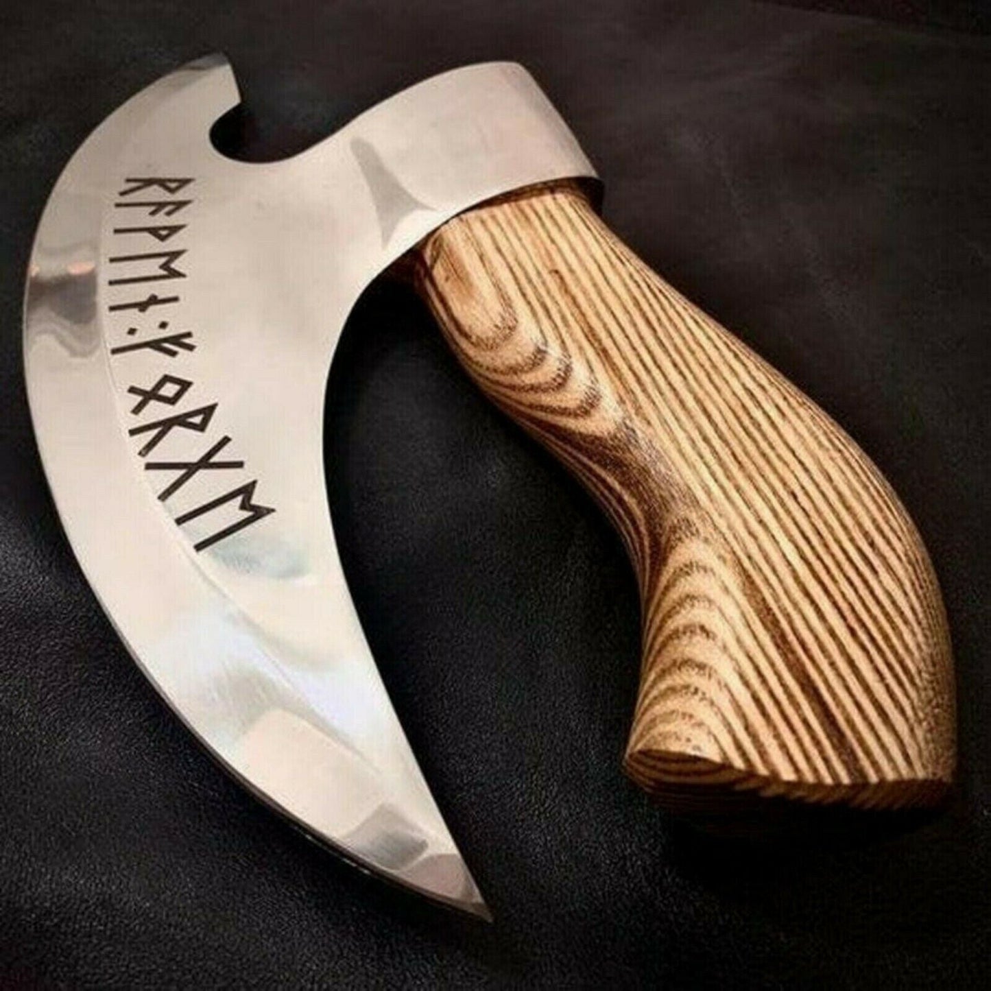 Viking Axe Pizza Cutter - Handcrafted J2 Steel Blade - Korvel