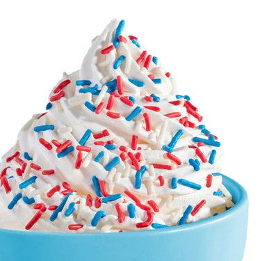 Mezcla de Sprinkles Roja, Blanca y Azul - 8oz, 5lb o 10lb
