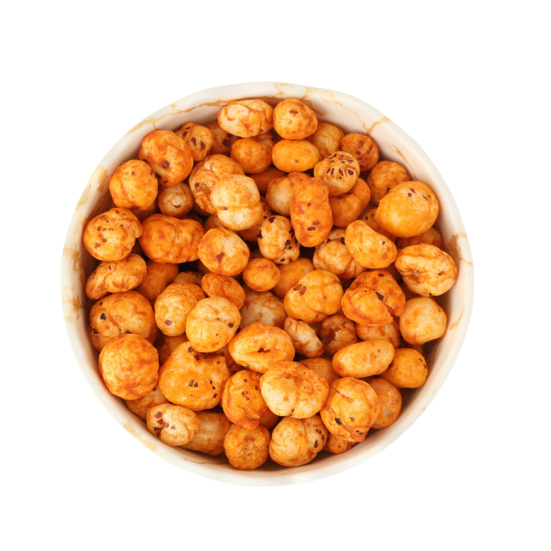 Barbecue Popped Water Lily Seeds – Smoky, Tangy Vegan Snack