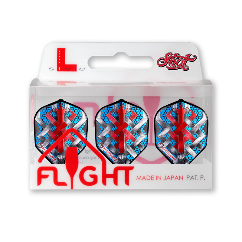 Viking Berserker Dart Flights by Shot Darts - L-Style EZ L3 Shape - Korvel
