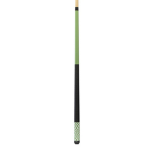 Vibrant Lime Green Checker Flag Billiard Cue Stick - Korvel