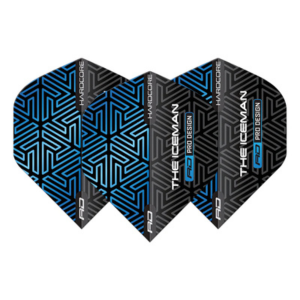 Gerwyn Price Vuelo de Dardos Premium Hardcore Azul y Negro