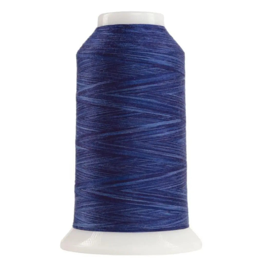 Hilo de poliéster variegado Omni en azul tormenta