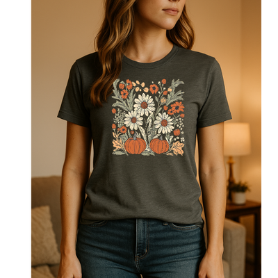 Floral Pumpkin Graphic Tee
