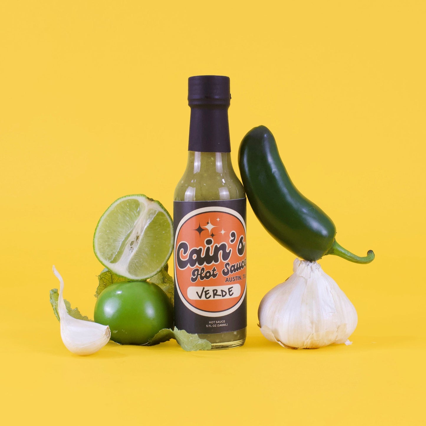 Sauce piquante Cain's Verde – Mélange de jalapeños et de tomatillos rôtis, 142 g