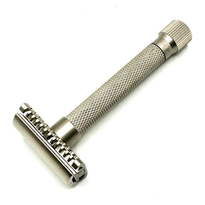 Parker Variant Adjustable Open Comb Safety Razor - Satin Chrome