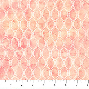 Tela de Algodón Rosa Veranda Lattice - 44"/45" por Yarda
