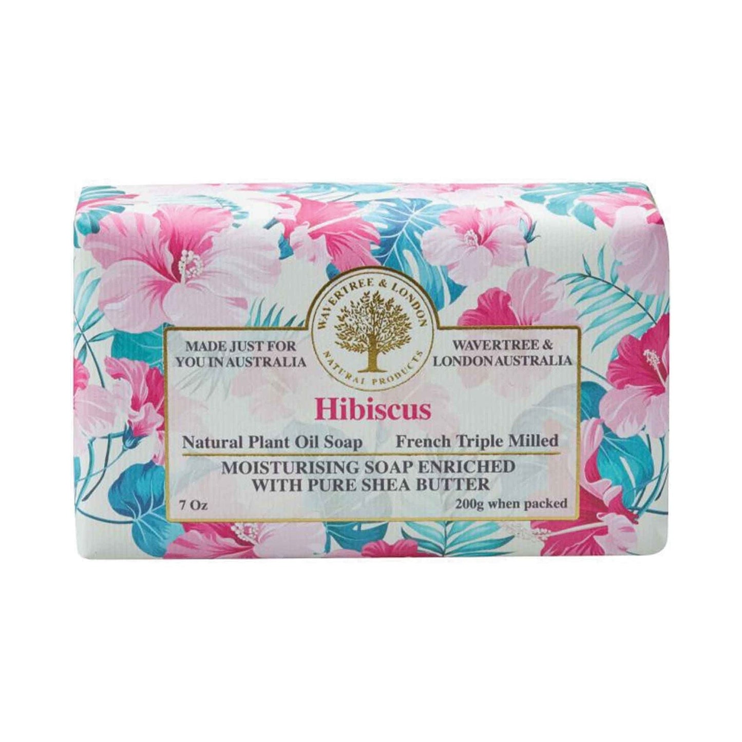 Savon Hibiscus Wavertree & London - Barre de Luxe de 200 g
