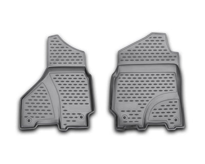 Custom Fit Black Floor Liners for 2002-2012 Dodge/Ram Crew Cab - Korvel