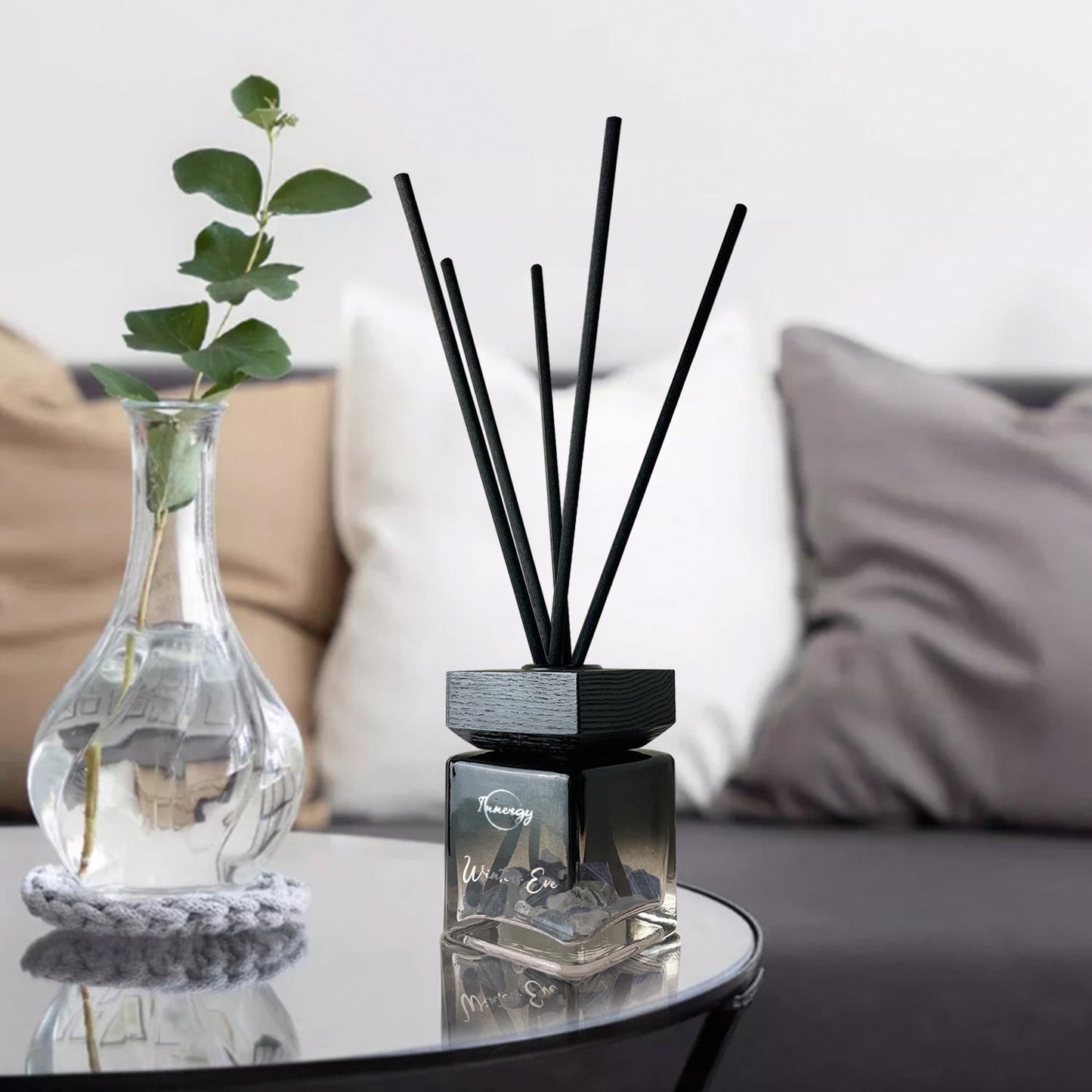 Exclusive Winter's Eve Crystal-Infused Reed Oil Diffuser - 100ml