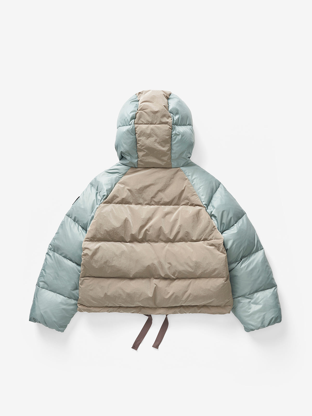 Doudoune courte en duvet - Gris ardoise