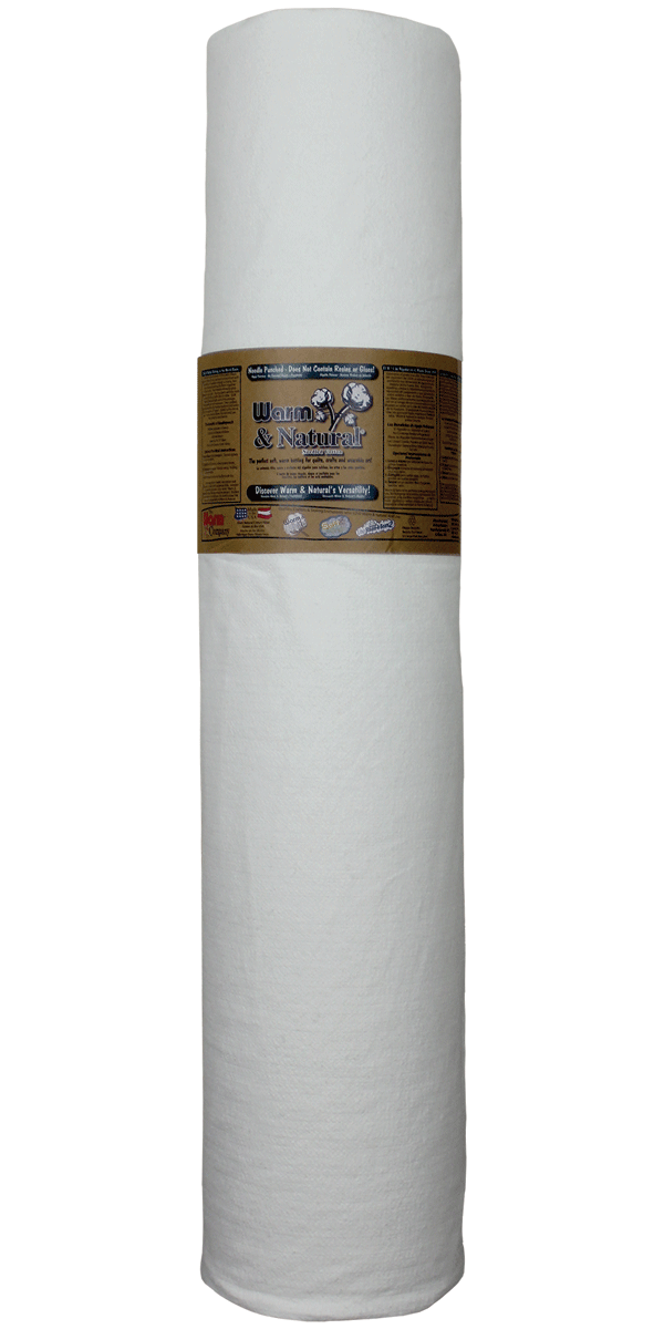 Batting en coton Warm & Natural 124" x 30 YD - Qualité premium