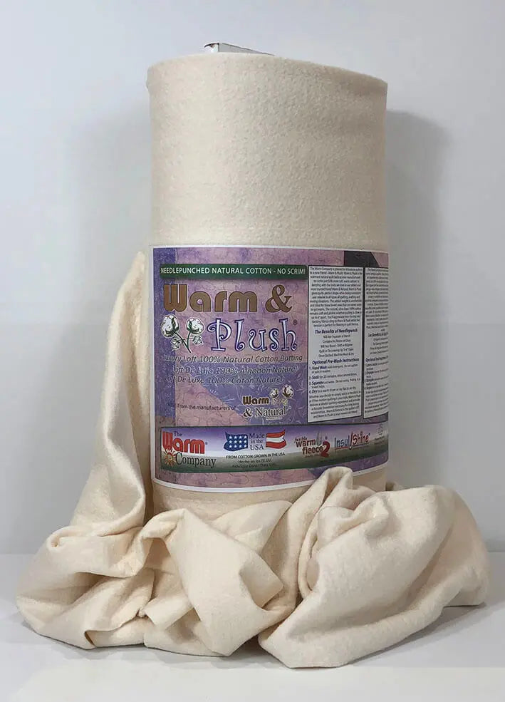Batting en coton chaud et moelleux 22" x 20 YD
