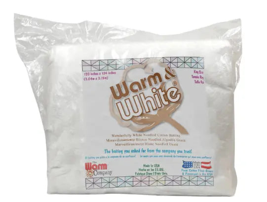 Batting en coton needled Warm & White