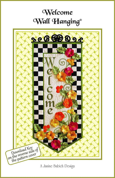 Welcome Wall Hanging Machine Embroidery Pattern