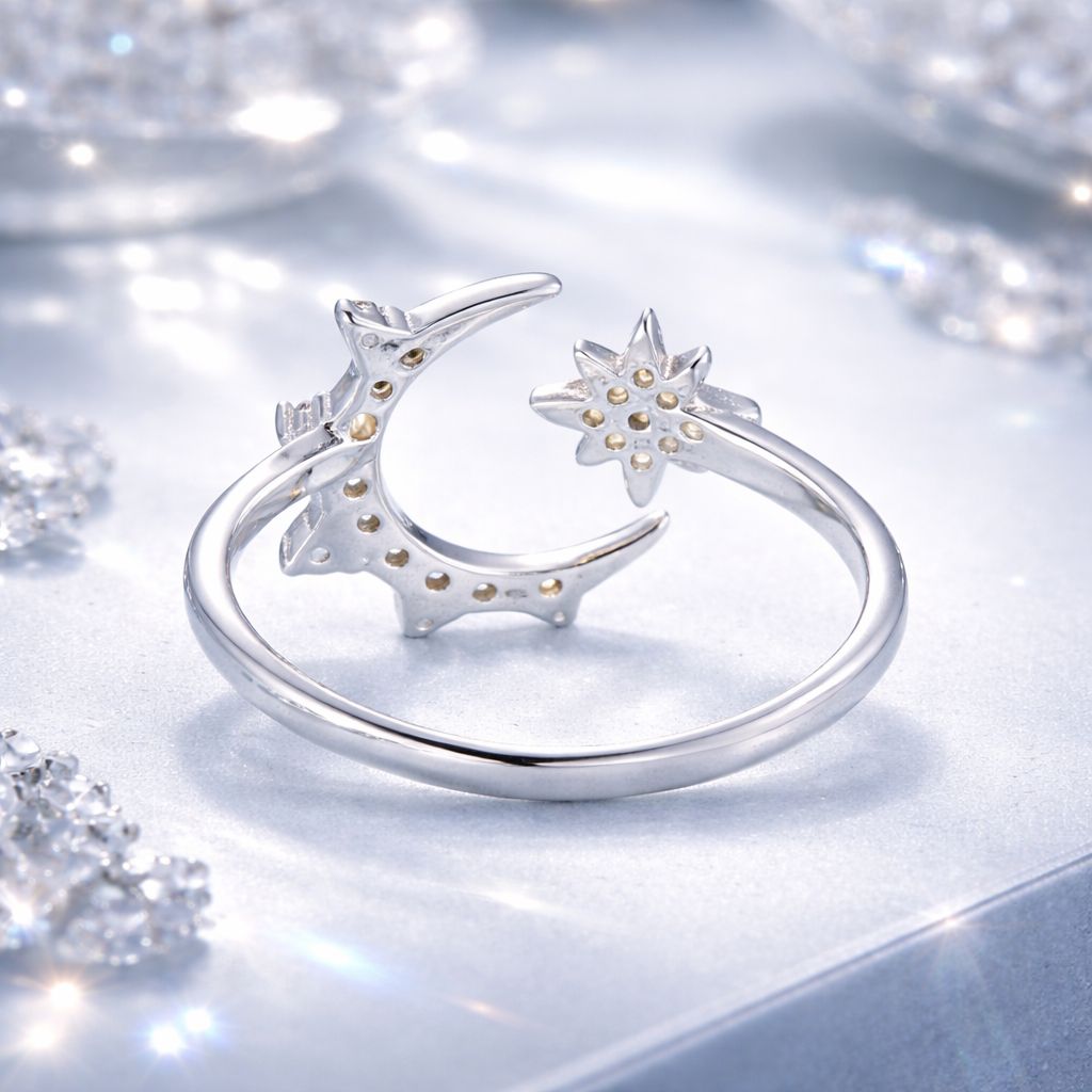 Anillo de CZ con pavé en plata esterlina 925