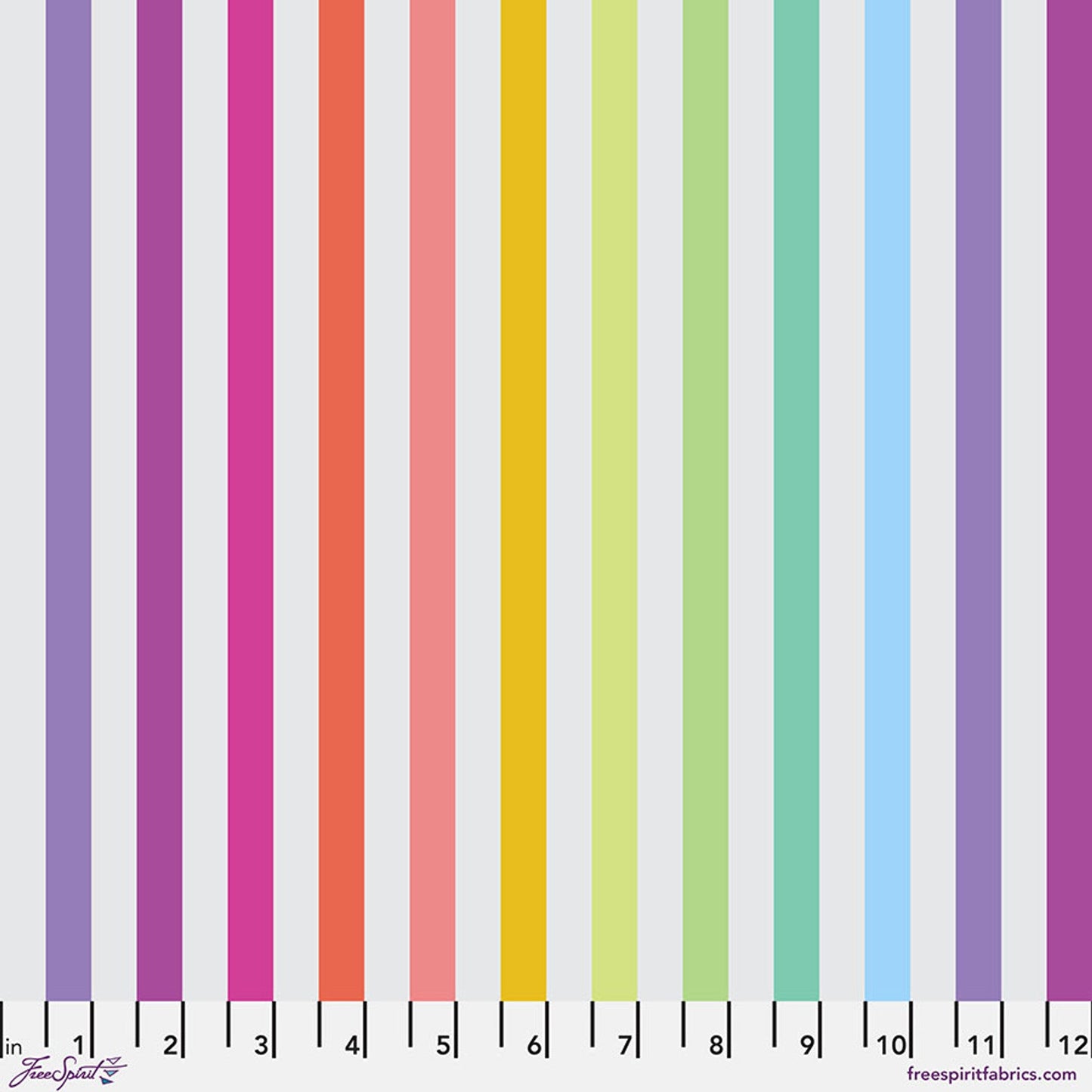 Whisper Disco Stripe Cotton Fabric - 43/44" Per Yard