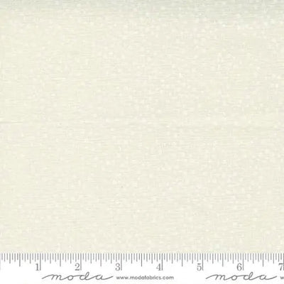 White Cream Dotty Thatched Fabric - 44"/45" Per Yard