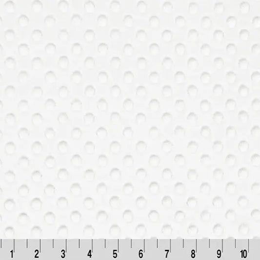 Premium White Cuddle Dimple Fabric per Yard