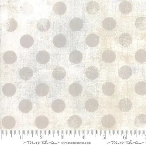 White Hits The Spot Grunge Cotton Wideback Fabric