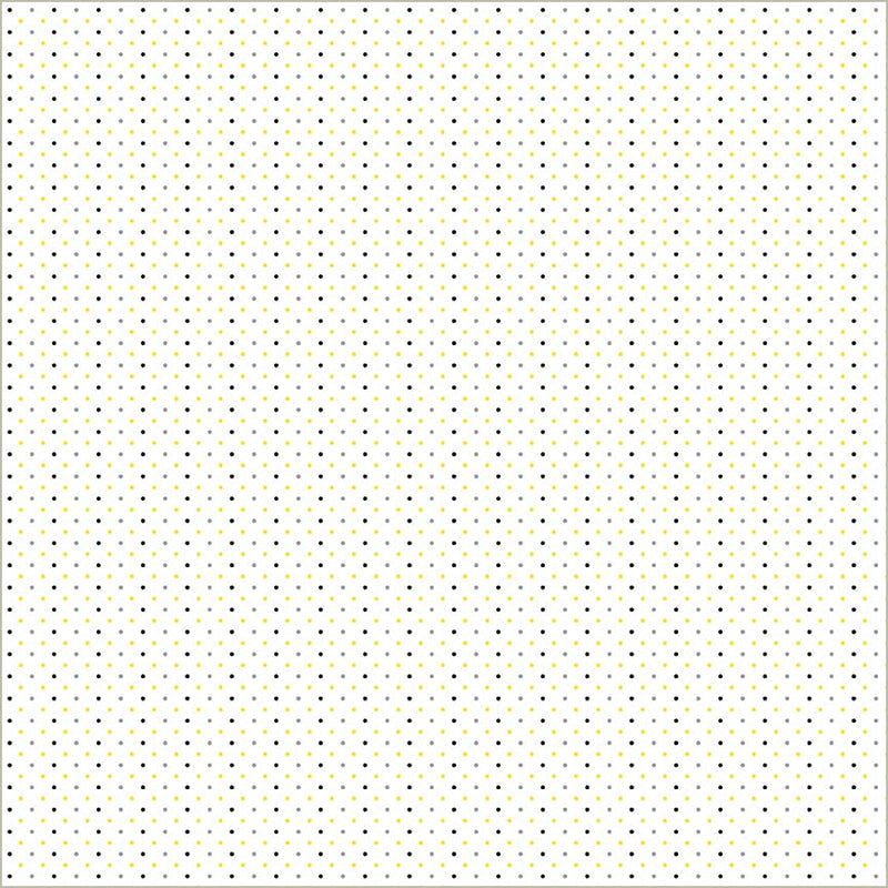 White Verona Dots Cotton Fabric - 44"/45" Per Yard