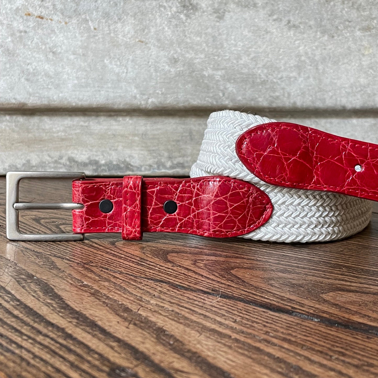 The Stretch Belt in White