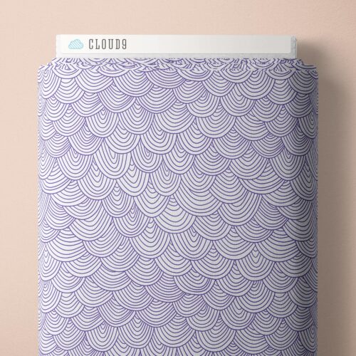 Tela de Algodón Orgánico Lilac Scallop Wildest Dreams