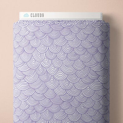Wildest Dreams Lilac Scallop Organic Cotton Fabric