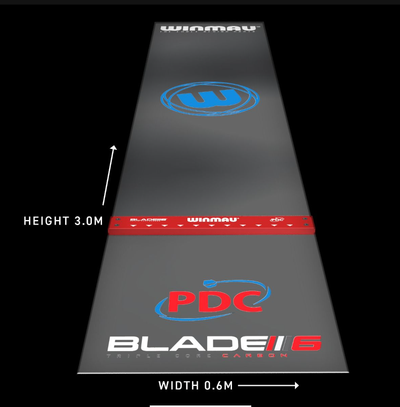 Tapis de fléchettes PVC Clearzone avec oche intégré