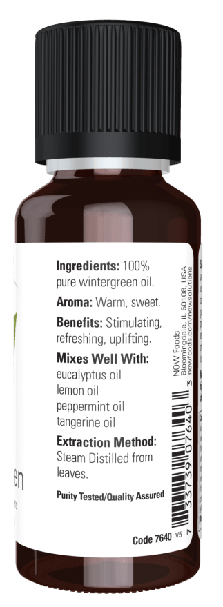 Wintergreen Essential Oil – 100% Pure & Undiluted | NOW® Solutions