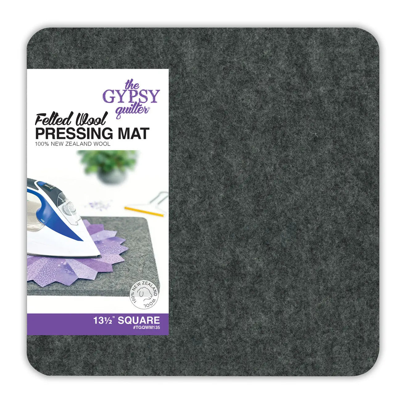 Premium Wool Pressing Mat - 13.5in x 13.5in x 0.5in