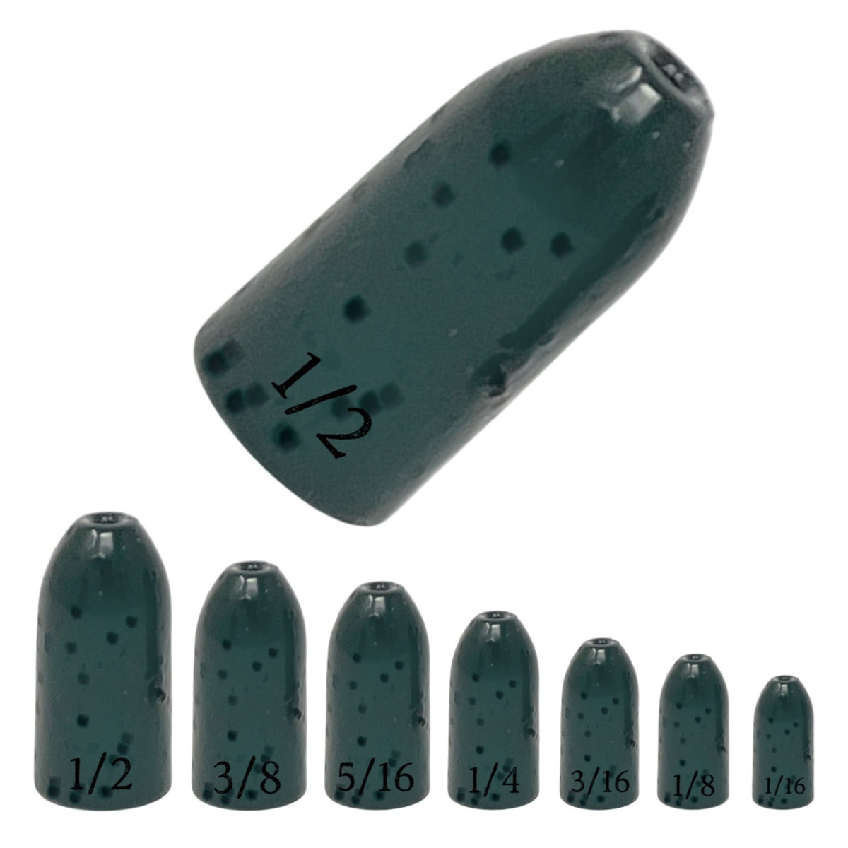 Pesas de tungsteno premium para pesca de lubina - Plomos tipo bala