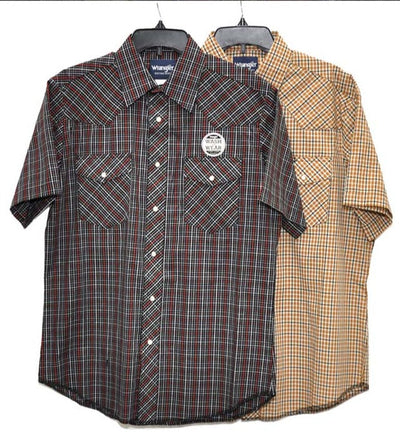 Men's Lightweight Short Sleeve Plaid Shirt | Wrangler - Korvel