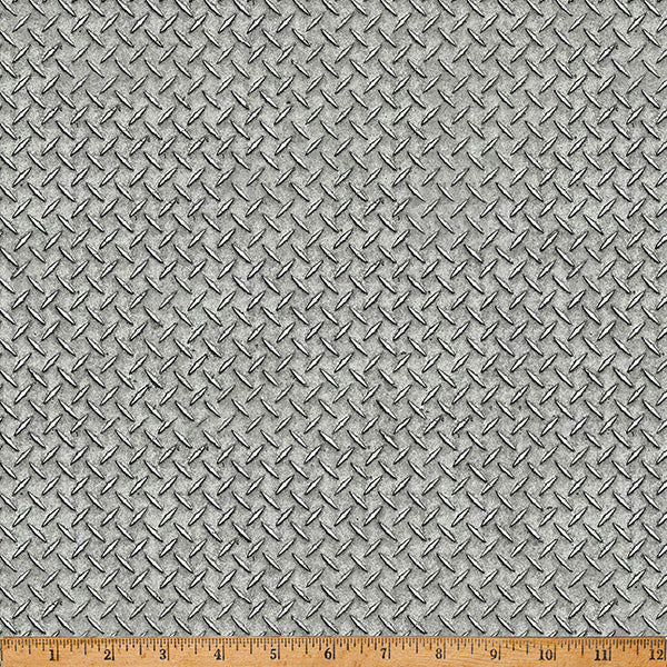 Tissu en coton Gray Steel Hammer Down - 43"/44" par yard