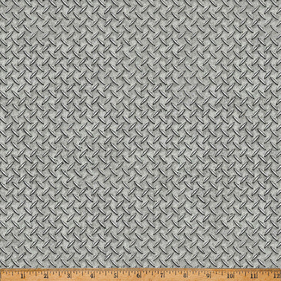 Tissu en coton Gray Steel Hammer Down - 43"/44" par yard