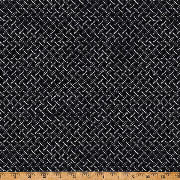 Tela de algodón Black Steel Hammer Down - 43"/44" por yarda